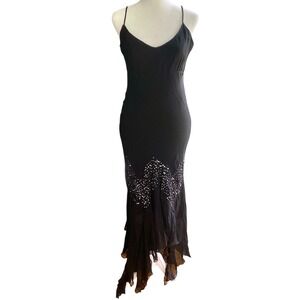 Vintage‎ Jessica Y2K Whimsigoth Asymmetric Dress Size 10 Fairy Grunge Witchy